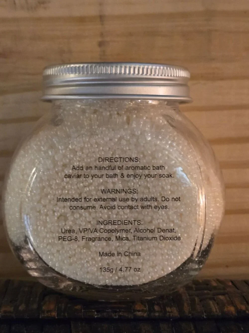 New, luxurious honey and kemiri nut bath caviar